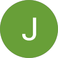 Green circular icon with a white letter J in the center.